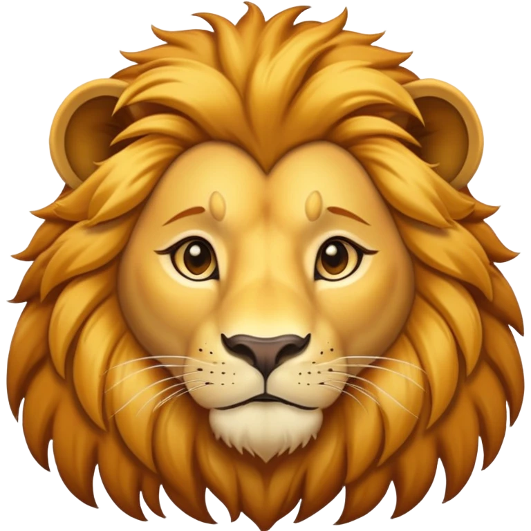 Simba lion with golden mane emoji