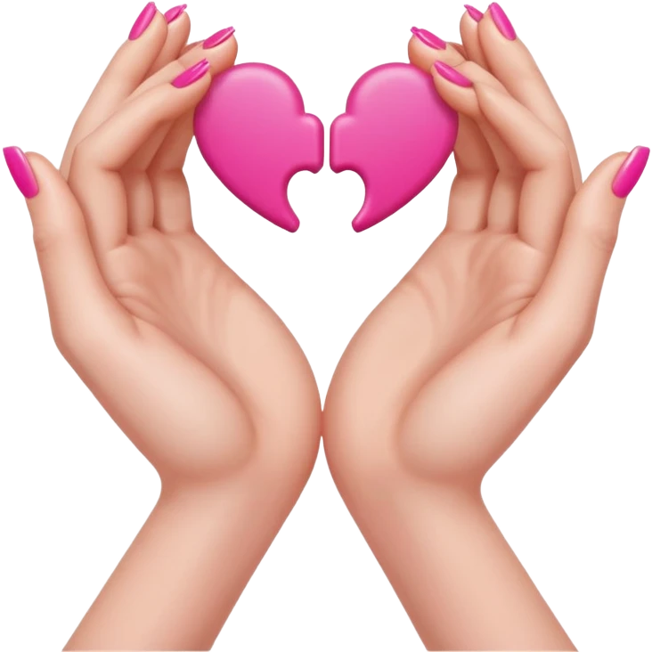 Hand hearts emoji