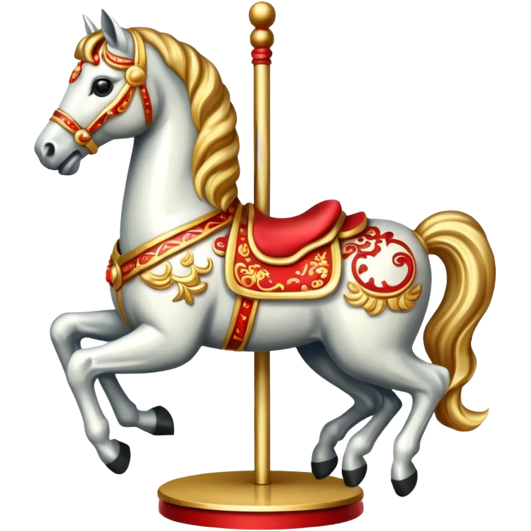 Chinese new year 马，旋转木马🎠 emoji