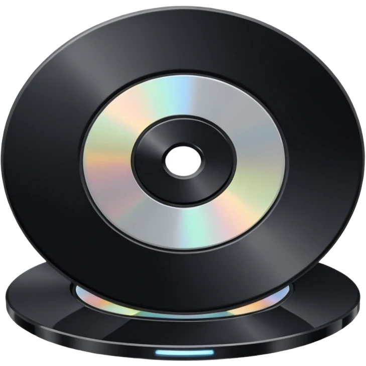 two black computer disk emoji