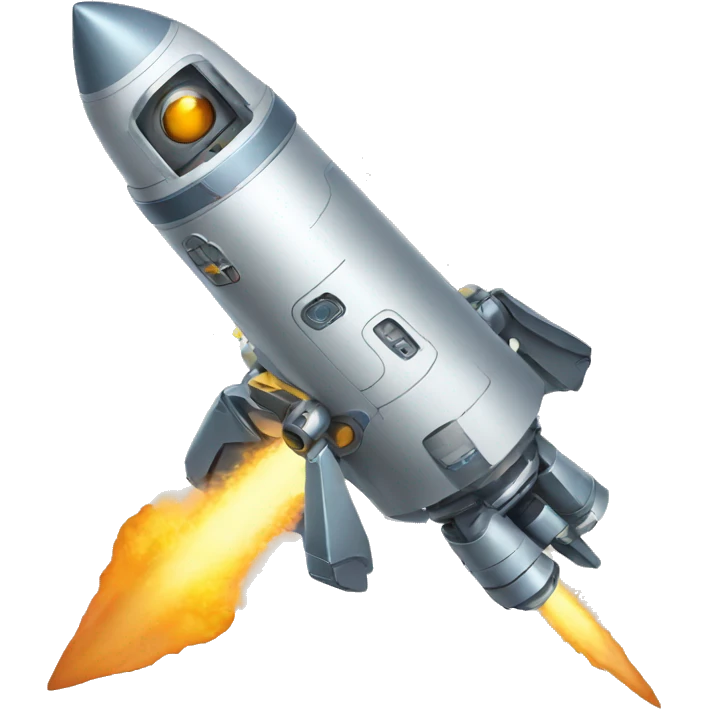 ROBOT ON TOP OF A ROCKET... emoji