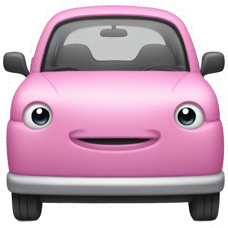 pink car emoji