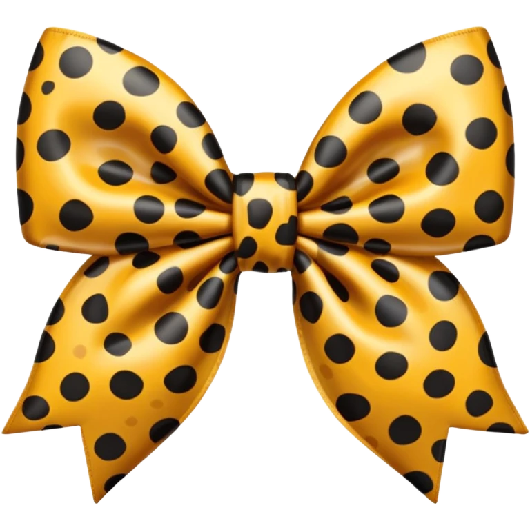 Leopard print bow emoji