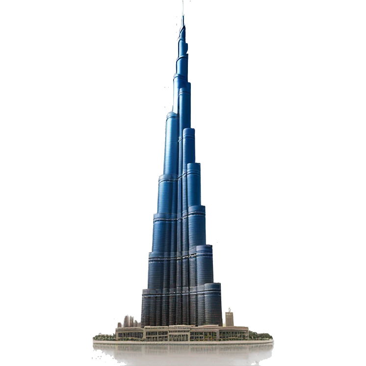 photorealistic Burj khalifa emoji