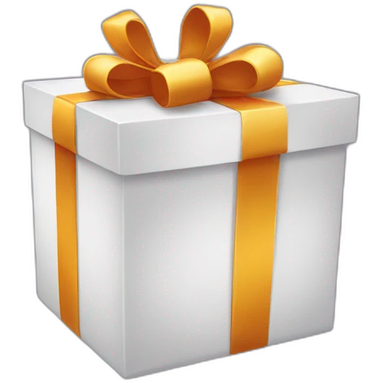 Cadeau sur girlande emoji