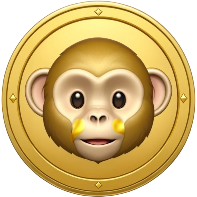 Monkey coin emoji