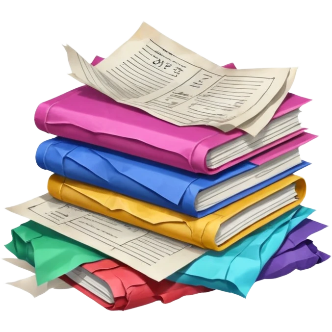 messy Pile of patent papers emoji