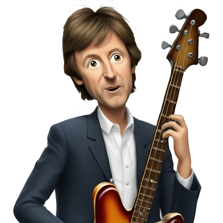 paul mccartney playing bass emoji