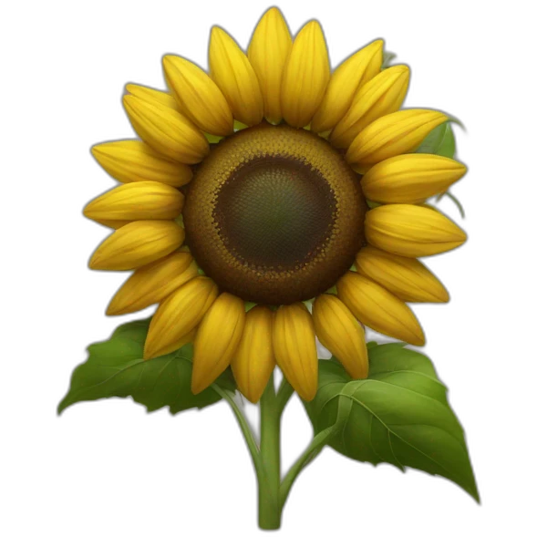 sunflower on dark background emoji