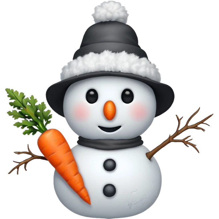 snowman with hat emoji