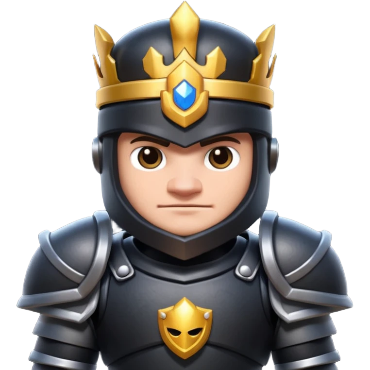 megaknight from clash royale black emoji