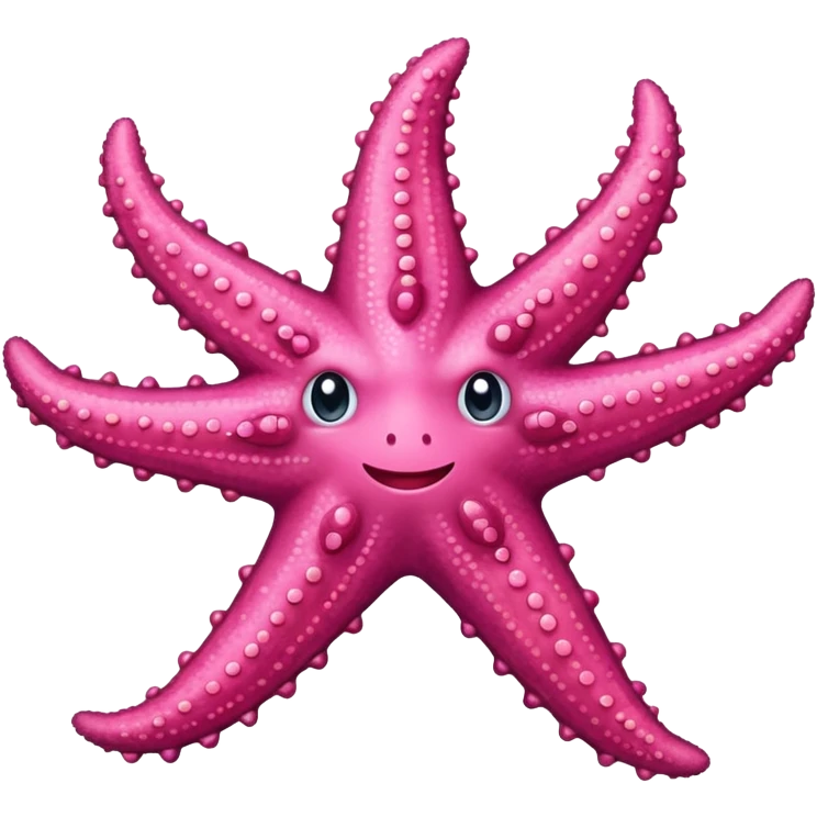 A pink sea star emoji