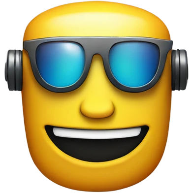 Smiling Robot Face with Sunglasses emoji