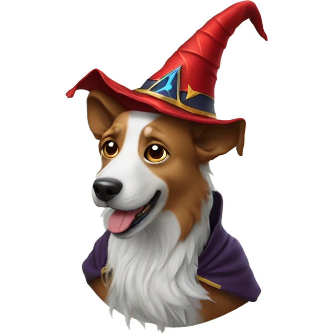 Dog With Wizards Heat emoji