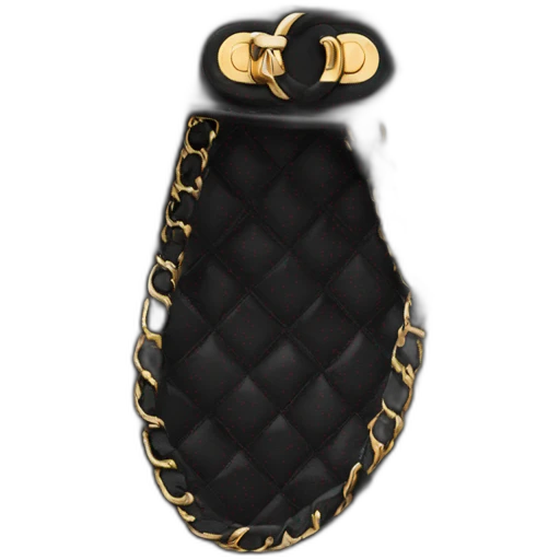 Chanel handbag black emoji