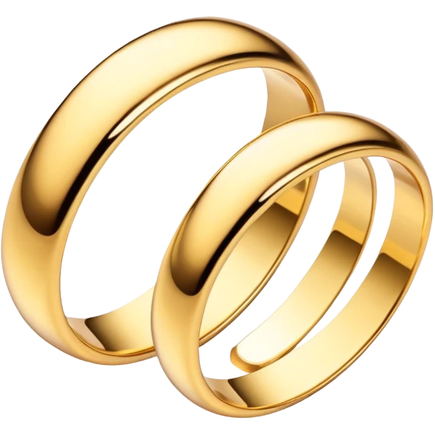 Wedding rings intertwined emoji