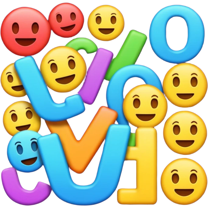 letters CGF as bold playful emoji, vibrant colors, suitable for Discord emoji