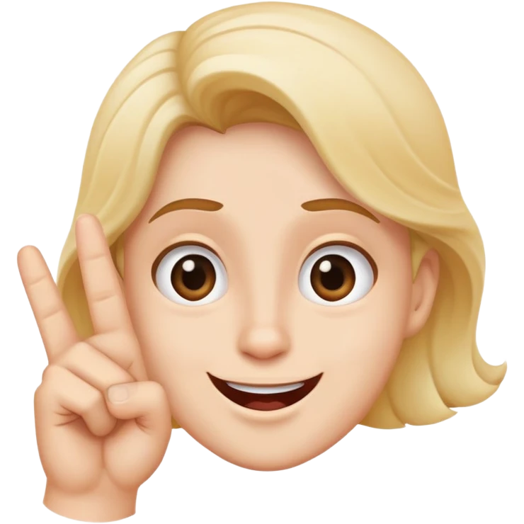 Wave finger naughty emoji