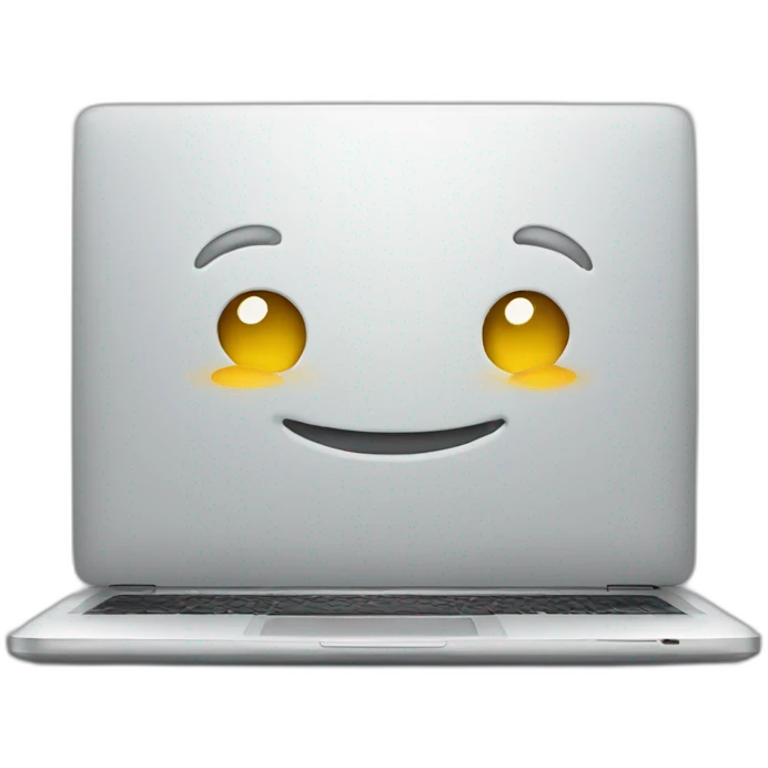 smiling laptop emoji