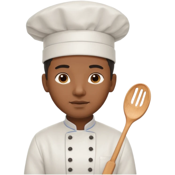 black man chef emoji