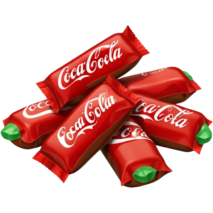 Pacchetto di caramelle gommose alla coca-cola emoji