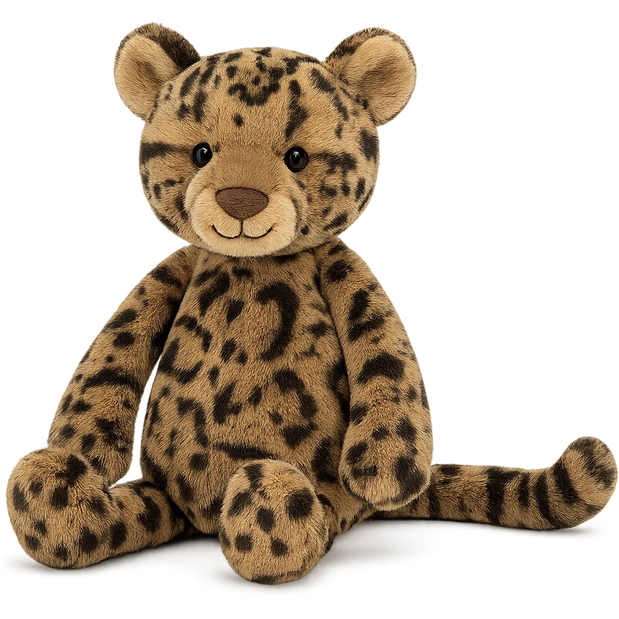 clouded leopard jellycat stuffed plush emoji