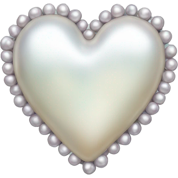 pearl heart emoji