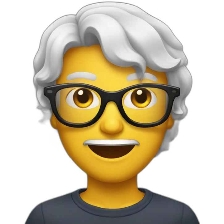 Diablito con lentes  emoji