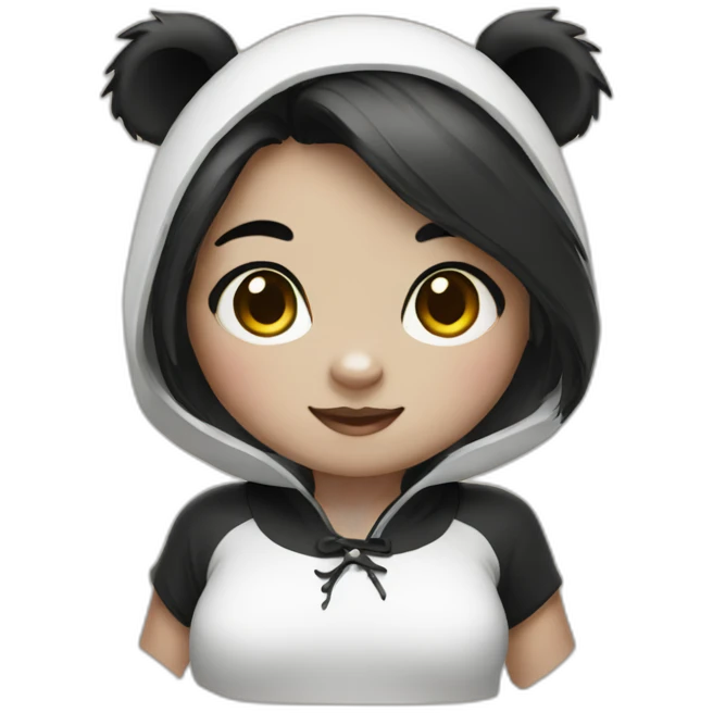 Panda girl emoji