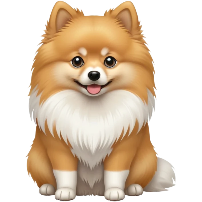 German Spitz dog sitting emoji