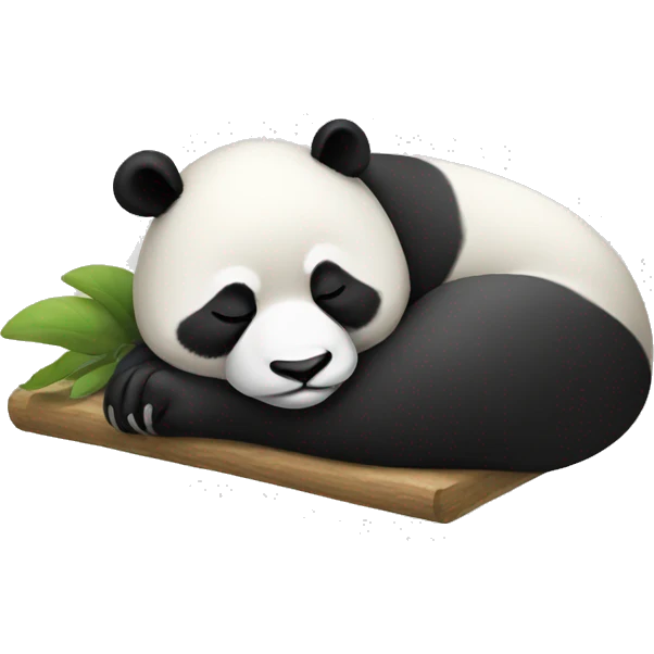 Sleeping panda emoji