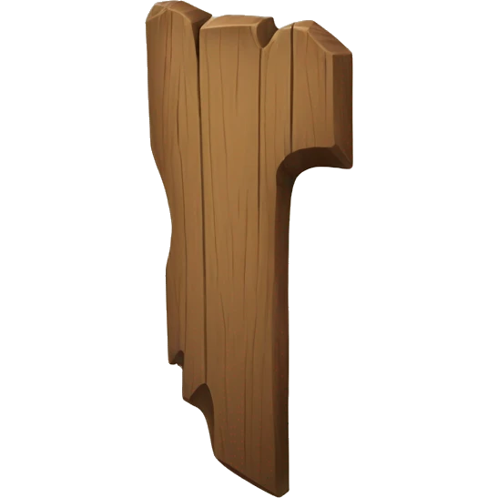 wooden stake emoji