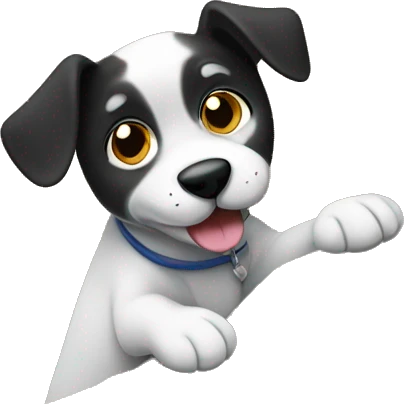 Make a dog climb a rock wall emoji
