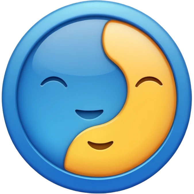 العلامة الزرقاء emoji