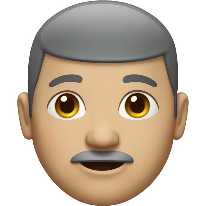 Fat bald man emoji