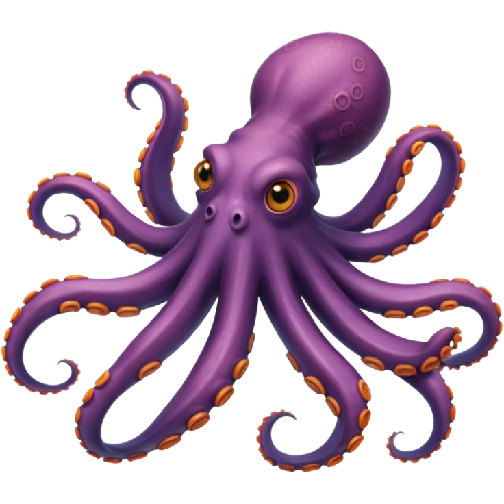 view from under an octopus, looking up at the octopus with tentacles spread emoji