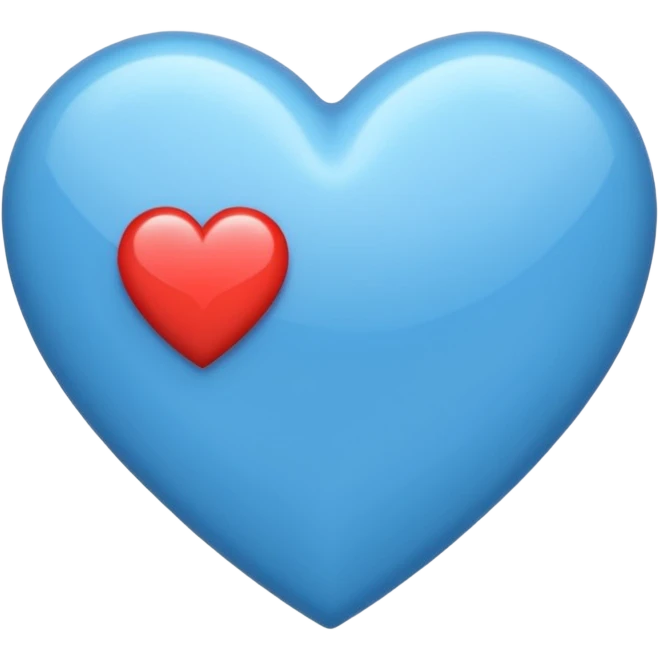 Un corazón Azul partido emoji