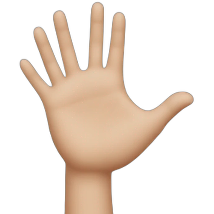 Cœur main emoji