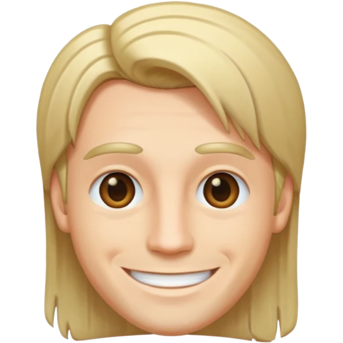 men with straight hairs emoji