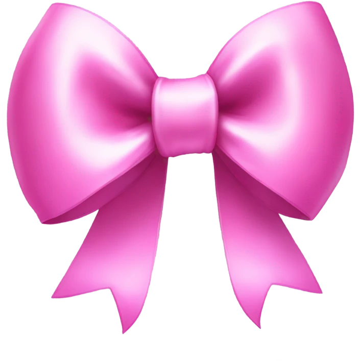 Pink bow emoji