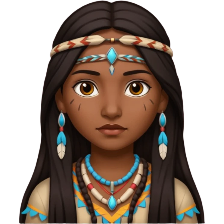 native american girl emoji