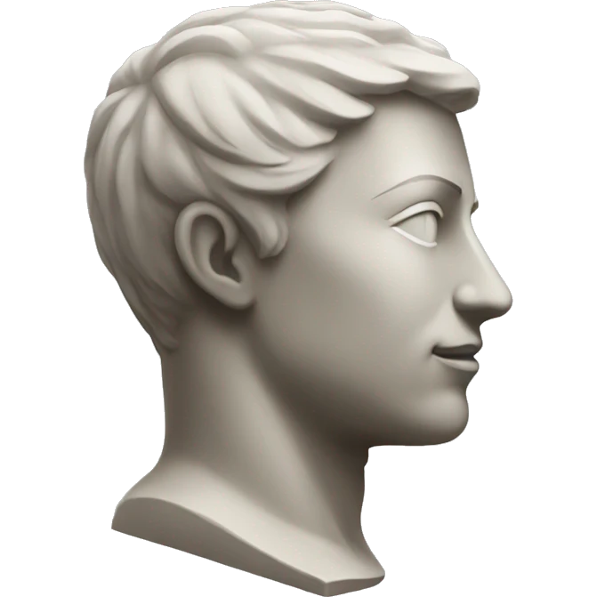 statue face side view emoji