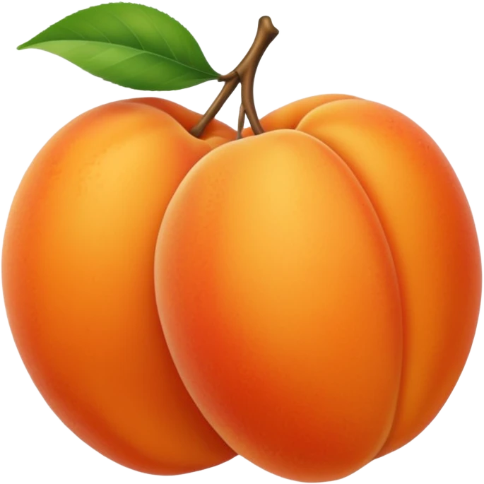 Hace la fruta damasco emoji