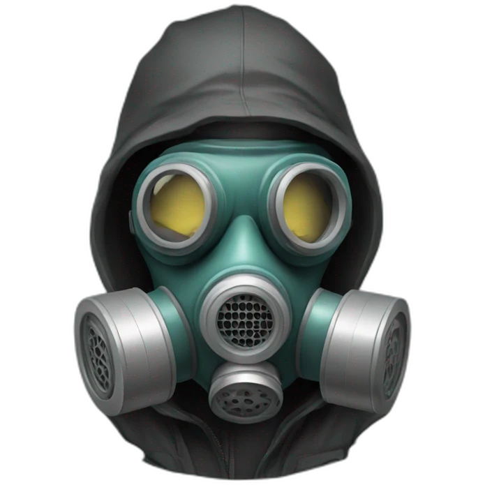 man in gas mask emoji
