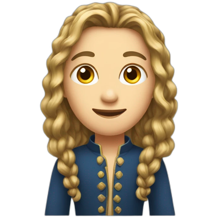 Tireuse de carte châtain cheveux longs emoji