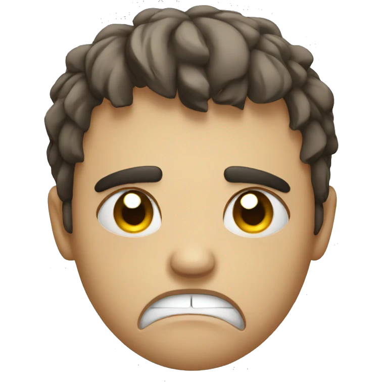Angry and crying emoji