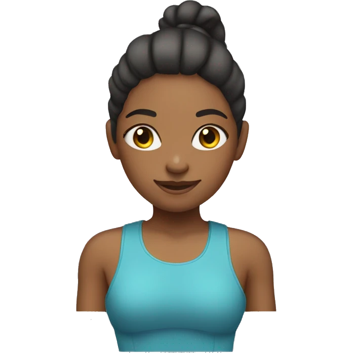 Girl wearing gym suit  emoji