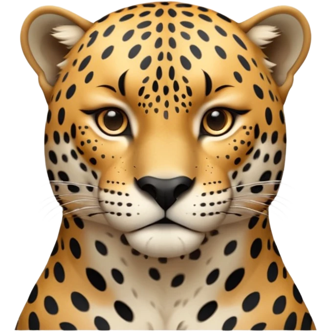 A high-resolution photo-realistic digital illustration of a baby jaguar, chest upward A high-resolution, photo-realistic digital illustration of a majestic jaguar emoji