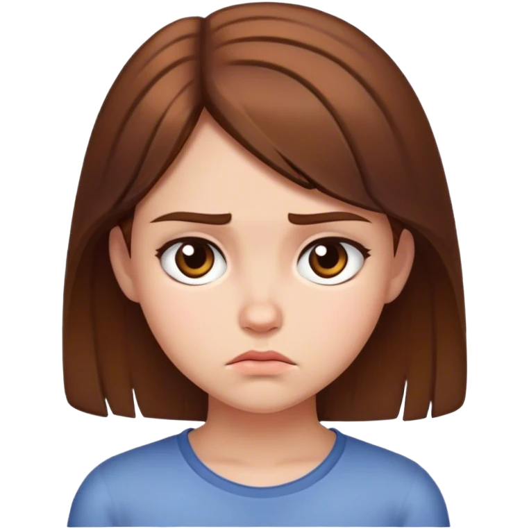 Fille qui boude emoji