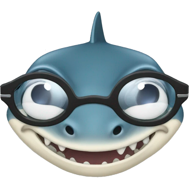 Tiburón con lentes  emoji